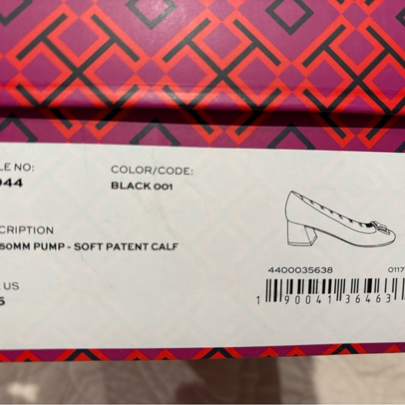 Tory Burch Gigi Black Leather Pumps - Picture 4 of 4